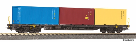 PIKO 24634 - H0 - Containertragwagen Sgnss, ČD, Ep. VI